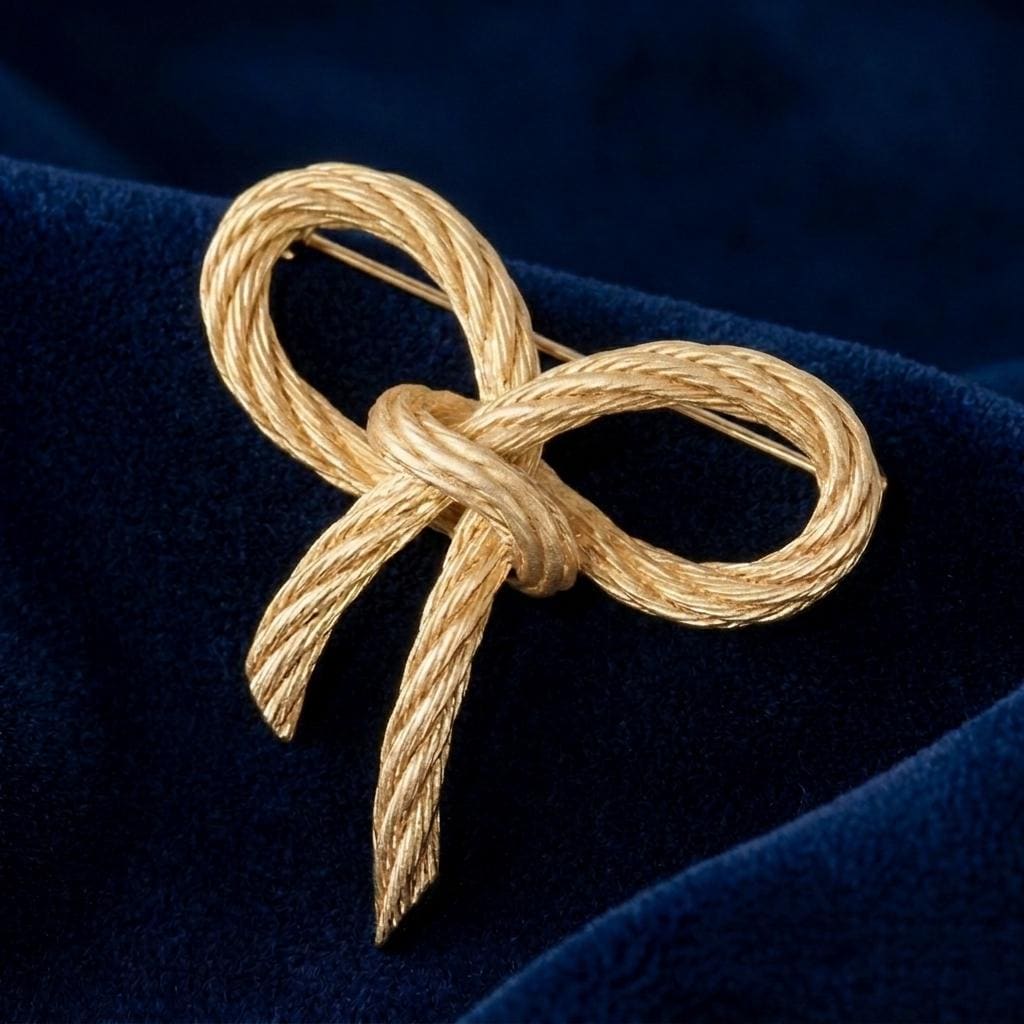 Gold Love Knot Brooches - Etsy display picture 3