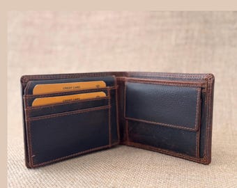 Premium Leather Wallet Men, Gift for Father – Christmas, Personalized Wallet, High Quality Leather Wallet, Gift for him
