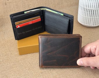 Premium Leather Wallet for Men, Father's Christmas Gift, Personalized Men's Wallet, High Quality Leather Wallet, Gift for Him