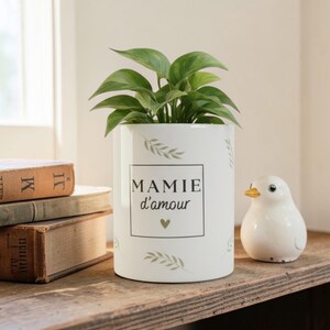 Gepersonaliseerde plantenpot – bloempot op maat – decoratief cadeau-idee – korte tekst naar keuze