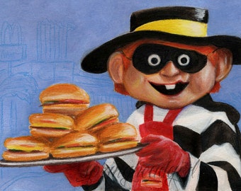 Hamburglar Art Print