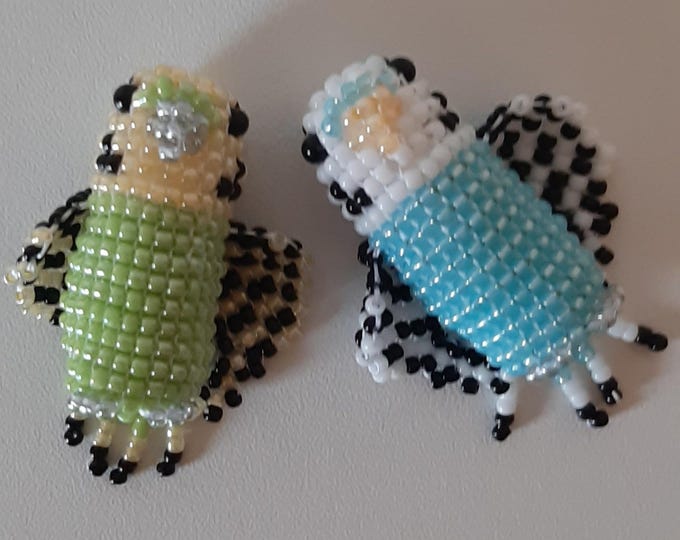 Beading pattern mini  parakeet- kralenpatroon mini parkiet
