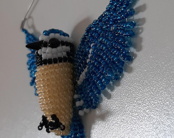 Beading pattern blue tit