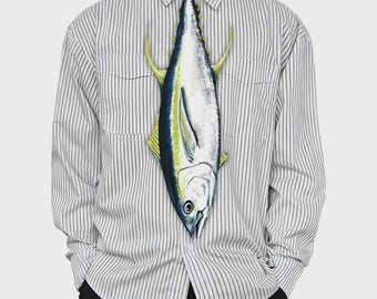 Corbata básica para mascotas – Corbata de atún para hombre, corbata de atún rojo en acuarela, corbata de pescador, regalo de Navidad significativo, regalo de pesca para marido