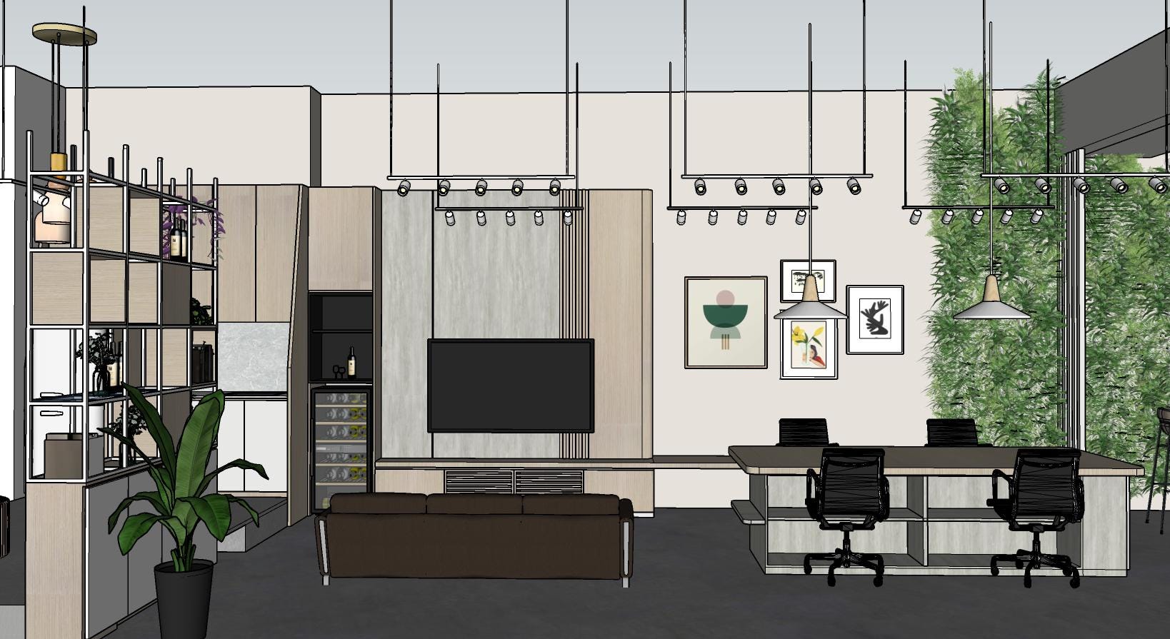 Custom Made 3D Sketchup Model | Editable Architectural / Interior ...