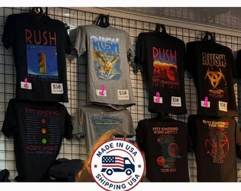 Camiseta de la gira norteamericana Fifty Something de la banda RUSH 2026 (reedición) Tallas S-5XL
