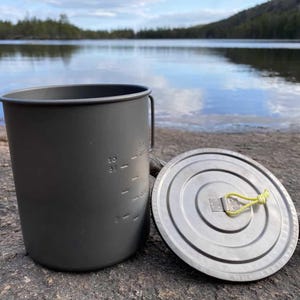 Ultralight Titanium Pot Lid | 4.7g FeatherLid for Backpacking Camping