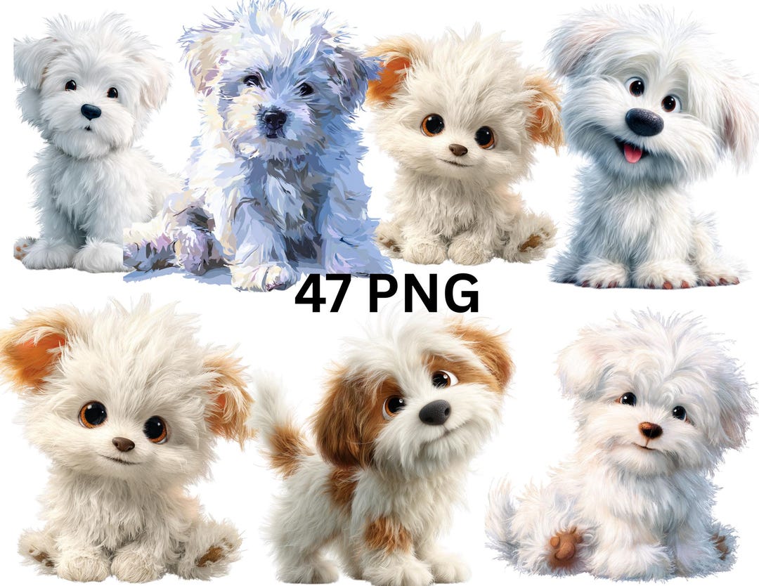 Puppy Clipart Bundle | Cute Dogs & Puppies PNG | Transparent Background ...
