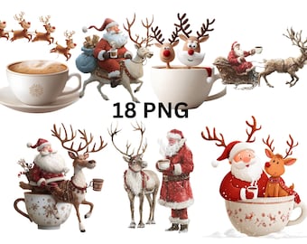 Christmas Reindeer Coffee Mug | Cute Holiday Cup | Festive Cocoa and Tea Mug | Cozy Xmas Gift