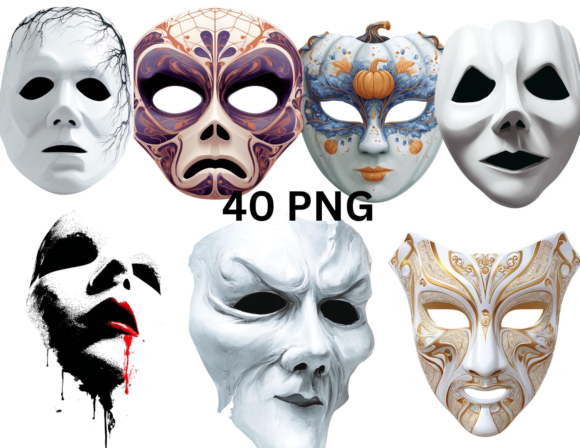 Hollywood Mask Clipart PNG | Drama & Theater Masks | Transparent ...
