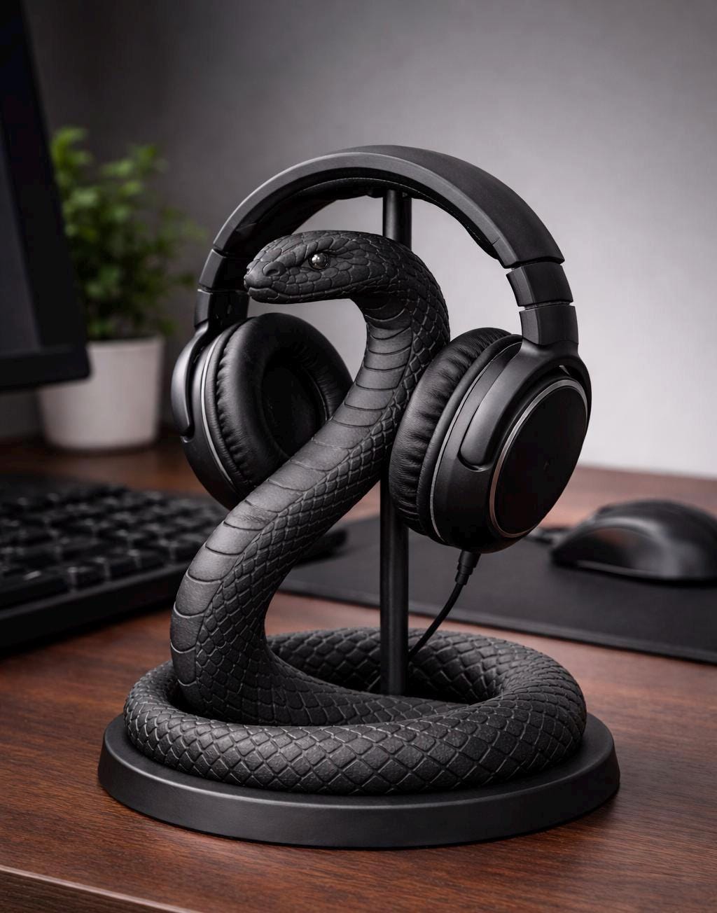 Support Casque Moderne – Plastique Rigide – Anti-Dérapant – Idéal Pour Gamer, Bureau DJ, Casque Audio (Neuf, UK)