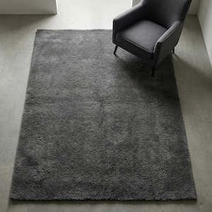 Soft Plush Grey Rug • Hand Tufted Modern Area Rug