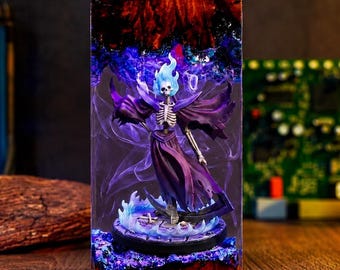 Slay The Spire 2 Necrobinder Resin Lamp, Handcrafted Fantasy Gaming Art, Unique Diorama Desk Decor, RPG Lover Gift