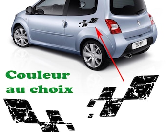 Unstructured Checkerboard Stickers Renault Sport - Clio Megane Twingo RS GT - 059