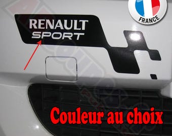 Checkered bumper sticker - For Renault Clio Sport Twingo etc - 130