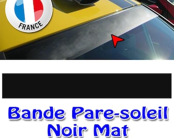 Matte Black Sun Visor Strip - Windshield Strip Sticker - 287