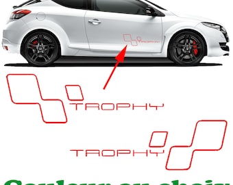 Trophy Stickers Kit - Lower body Clio Rs GT Megane Decals Renault Sport - 131