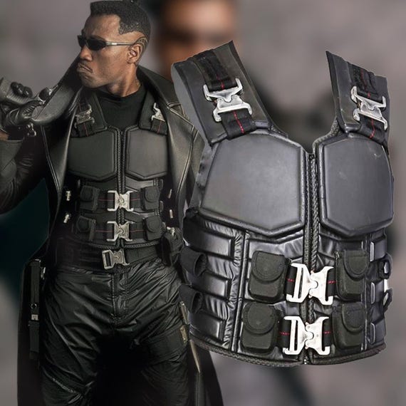 Blade Leather Vest Wesley Snipes Handmade Cosplay Costume - Etsy