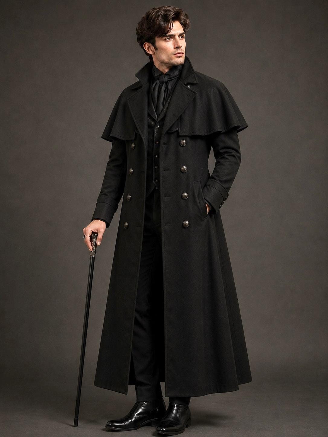 Military Cape Coat - Etsy