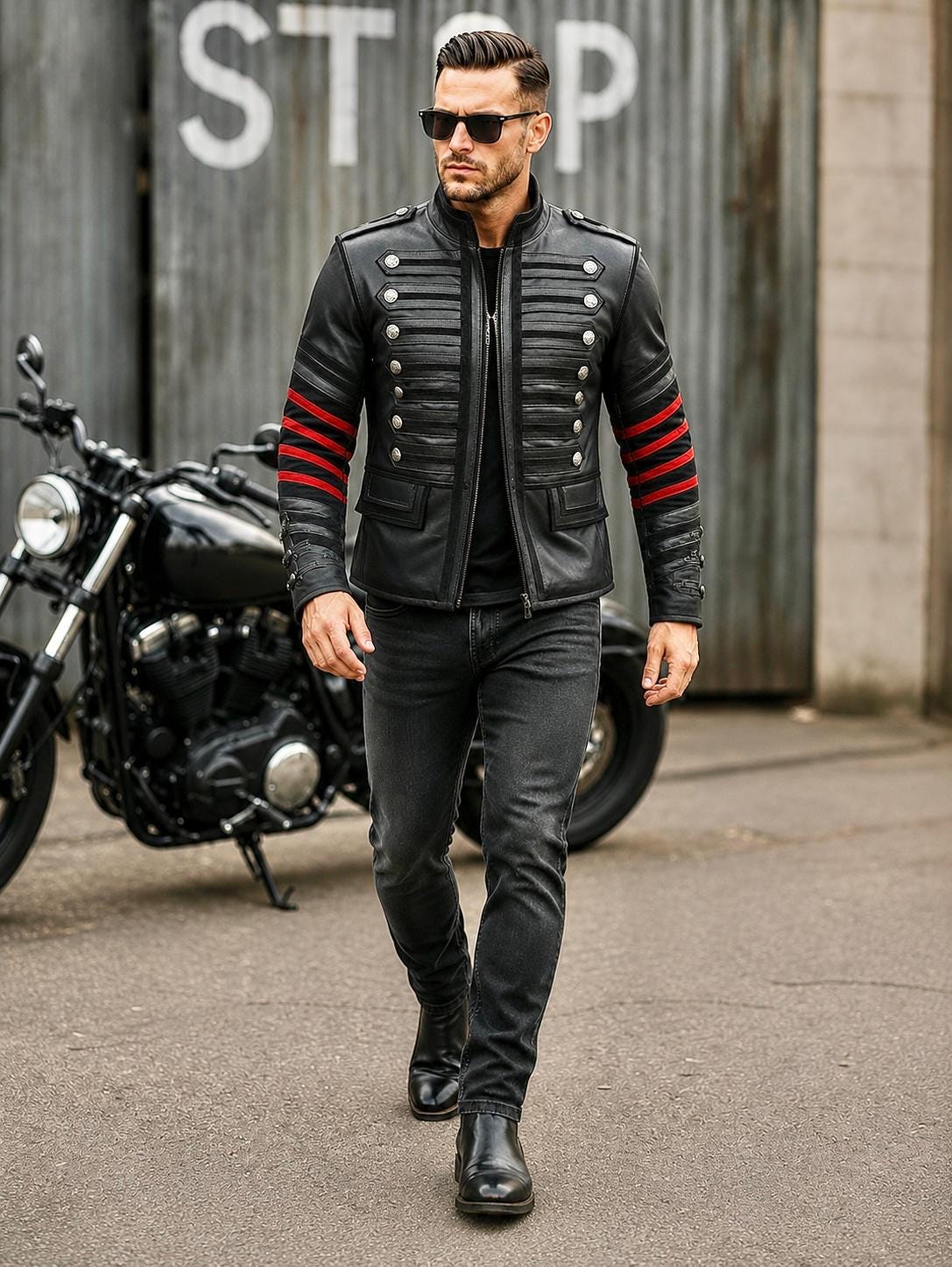 ジャケット・アウター 00s lamb leather napoleon jacket archive il_fullxfull.8088536487_7jj2.jpg