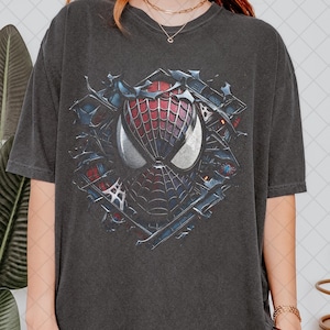 Comfort Colors Vintage Face Spider-Man T-Shirt, MCU Fan Tee T-Shirt, Gift For Man & Woman Unisex T-Shirt image 1