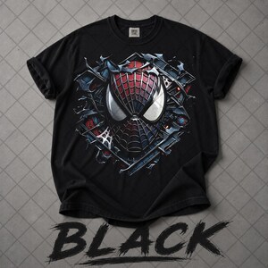 Comfort Colors Vintage Face Spider-Man T-Shirt, MCU Fan Tee T-Shirt, Gift For Man & Woman Unisex T-Shirt image 2