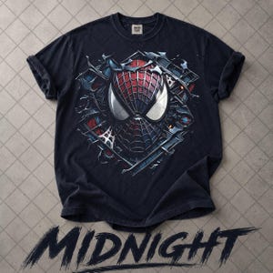 Comfort Colors Vintage Face Spider-Man T-Shirt, MCU Fan Tee T-Shirt, Gift For Man & Woman Unisex T-Shirt image 3