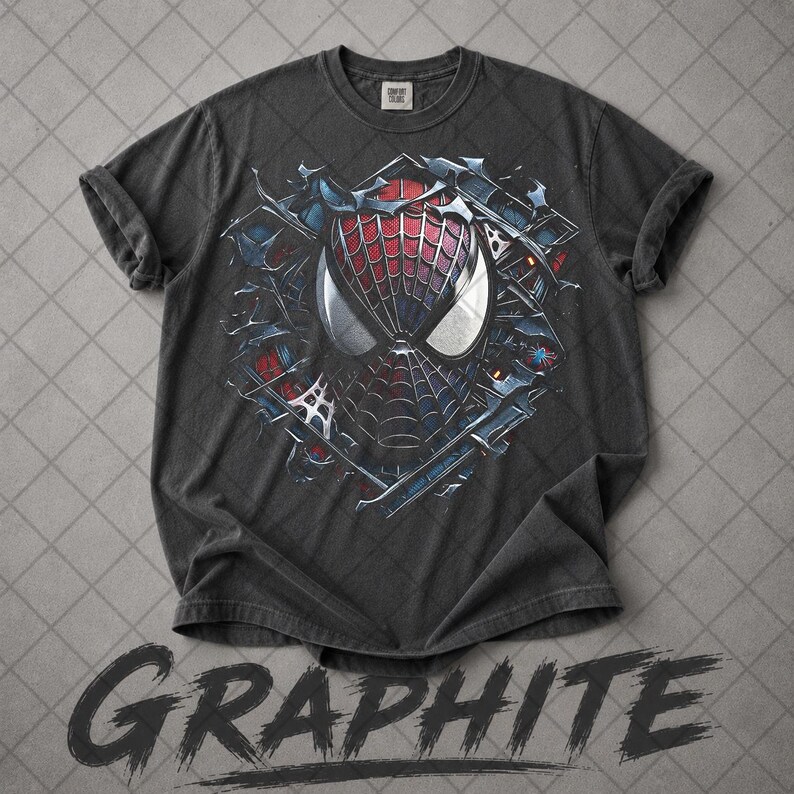 Comfort Colors Vintage Face Spider-Man T-Shirt, MCU Fan Tee T-Shirt, Gift For Man & Woman Unisex T-Shirt image 4