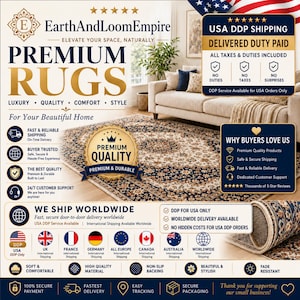 May include: A rectangular area rug featuring a dark blue border with intricate cream and gold floral patterns, centered on a cream field with a matching ornate medallion. The rug has a visible non-slip backing and a dense, woven pile texture.