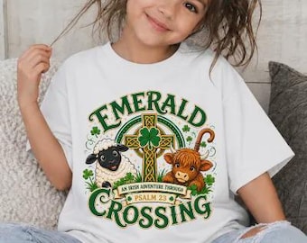 Emerald Crossing VBS 2026 Youth Adult Shirt, Church Camp Crew Tee, Psalm 23 Irish Theme, Vacation Bible School Shirt, Church Camp Shirt