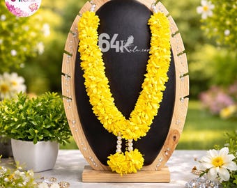 Handgefertigte Foam Blumengirlande für die Gottheit Shringar | Göttliche indische Mala Inspiriert von 64Kala Artistic