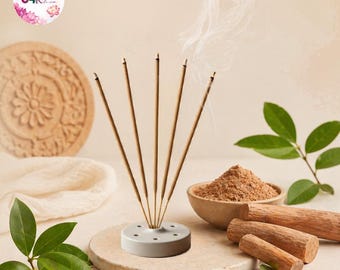 Incienso de sándalo puro / Incienso natural de sándalo para meditación, puja y aromaterapia