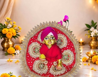 Handgefertigtes Krishna Idol Poshak Besticktes Kleid Laddu Gopal Geschenke Krishna-Liebhaber Spezielles Kleid sharadpurnima