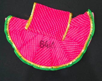 64kala handgemachte Mata rani Pink Kleid Schwere hand Stickerei Arbeit poshak für navratri special