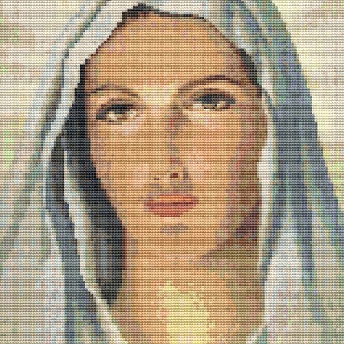 Virgin Mary Cross Stitch Patternreligious Catholic Etsy