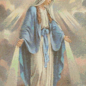 Virgin Mary Counted Cross Stitch Kit or Pattern Only