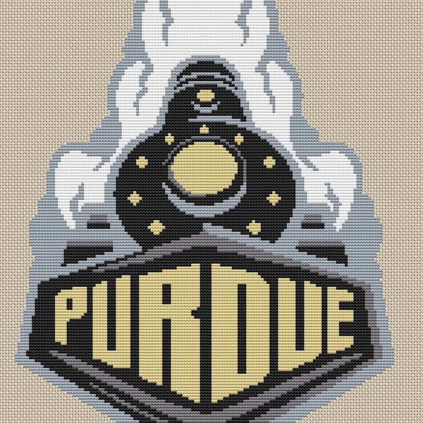 Purdue University Boilermakers OFFICIALLY LICENSED Counted Cross Stitch Kit or Pattern Only