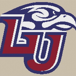 Liberty University Flames Counted Cross Stitch Kit or Pattern Only
