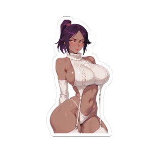Cat Waifu VirginKiller - Sexy Anime Girl Sticker, Glossy Vinyl, Collector Art image 2