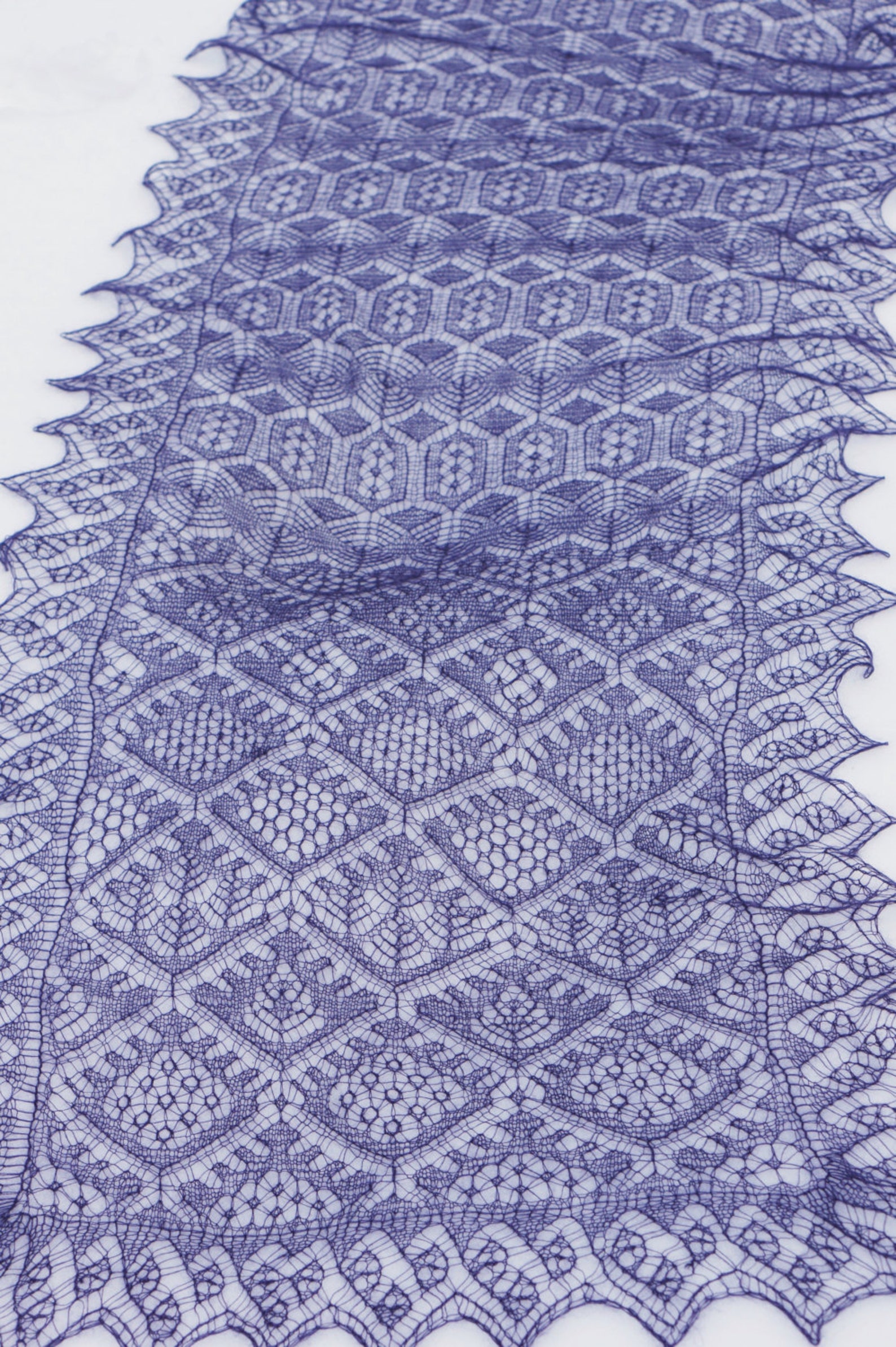 Hand knitted shetland lace shawl. Kid mohair and silk knit Etsy