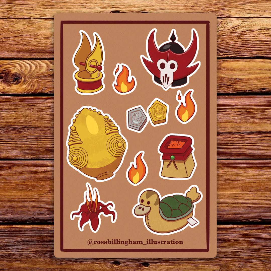 Fire Sticker Sheet | Vinyl Stickers for Journal, Laptop & Water Bottle ...