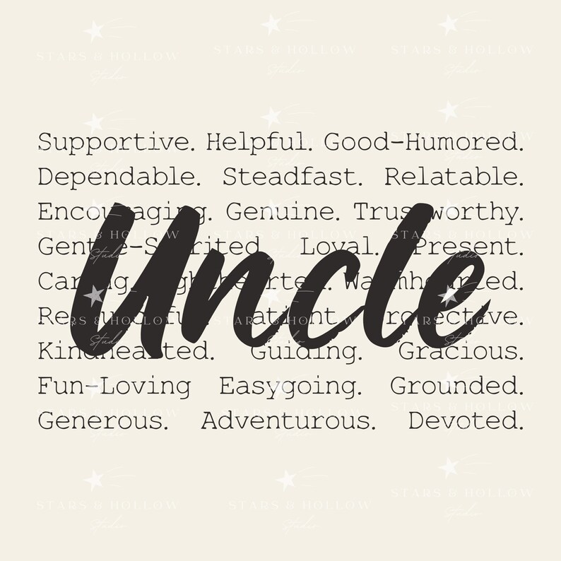 Uncle SVG PNG | Family Typography Design, Uncle Quote Clipart for ...