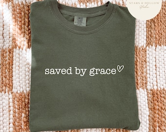 Archivo SVG "Salvados por la Gracia" / Cita Cristiana, Archivo de Corte de Fe (Descarga Digital)
