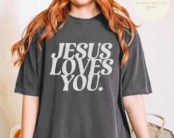 Jesus loves you SVG PNG | Christian Tshirt Design, Christian Tote Bag SVG. Christian Valentines Day Shirt (Digital Download)