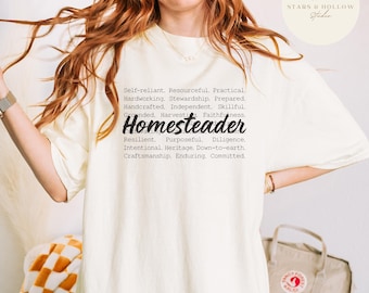 Homesteader Word Block SVG | Farmhouse Decor Cut File (Digital Download)