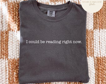 Buchliebhaber Shirt Design | Ich könnte genau jetzt lesen (PNG SVG)
