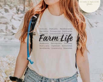 Farm Life Word Block SVG PNG | Rustic Homestead (Digital Download)