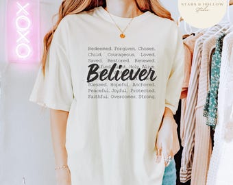 Believer SVG PNG | Christian Identity Design, Religious sublimation (Digital Download)