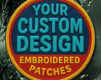 Custom Embroidered Patch: Iron On, Sew On, or Velcro