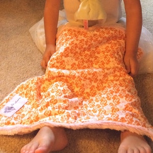Seahorse Pink Mini Baby Blanket: &quot;Bubbles&quot; Yummy